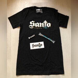 Santo Tequila Guy Fieri Sammy Hagar Merch BUNDLE Shirt Chapstick Pen Sticker NEW